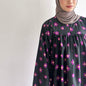 Anna floral puffy sleeve blouse