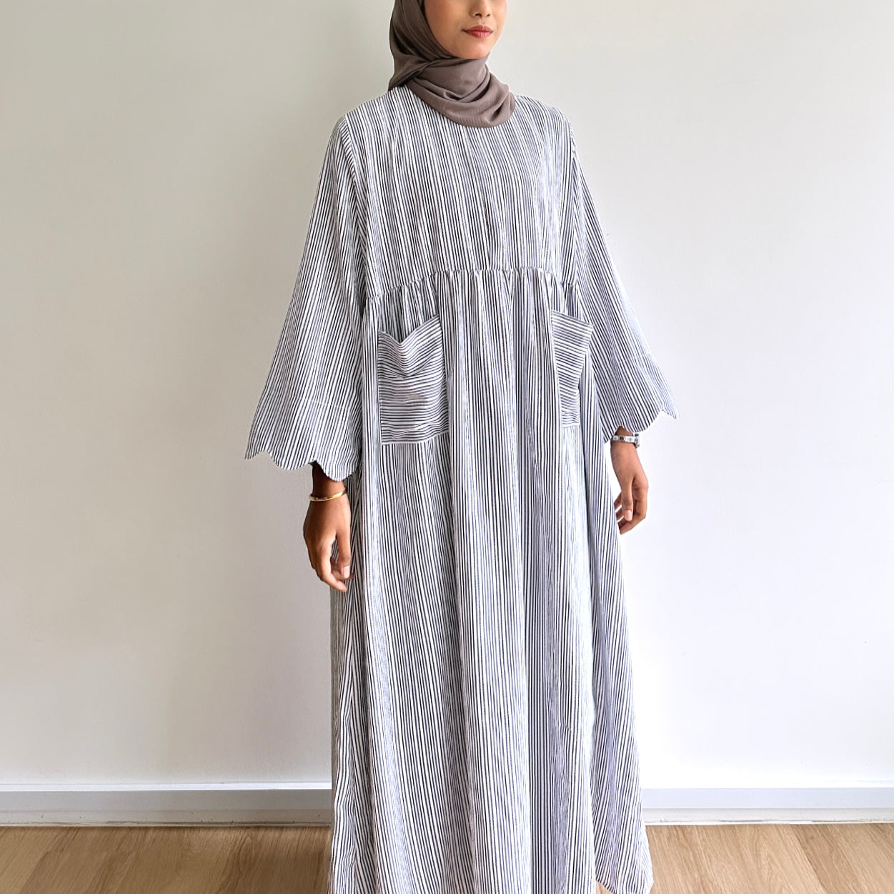 Gera stripe maxi dress
