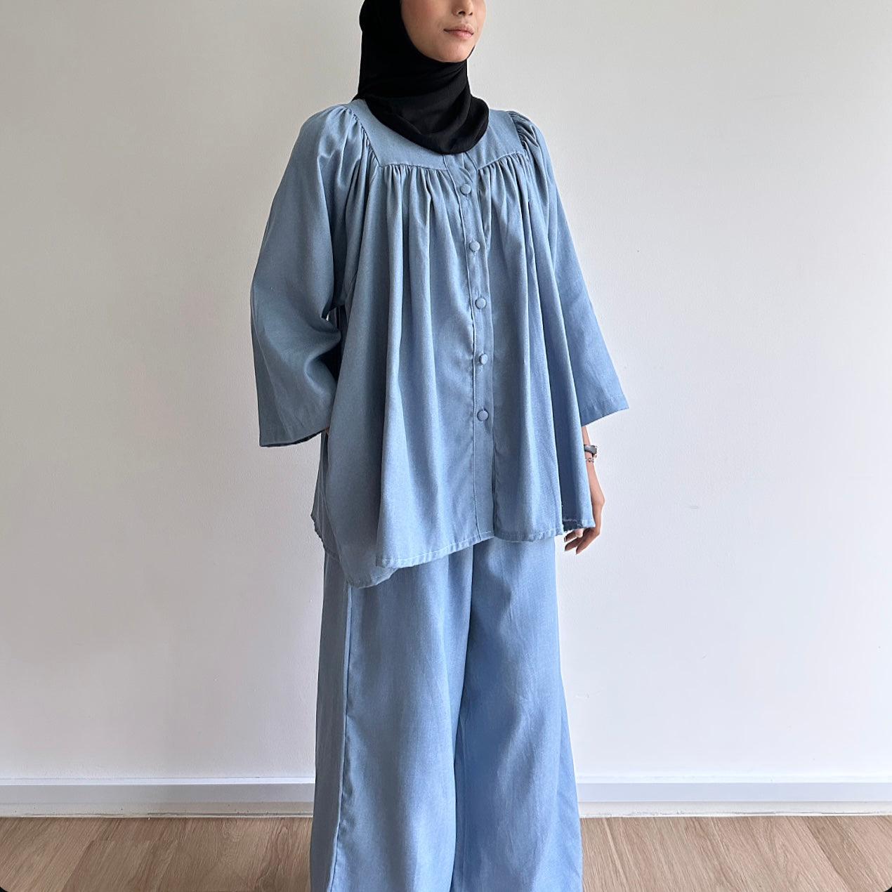 Gracie denim blouse