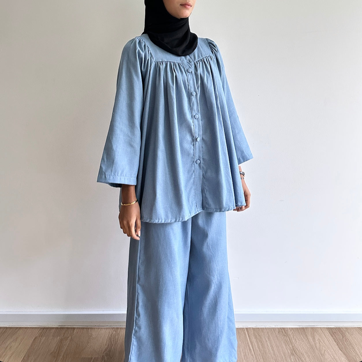 Gracie denim blouse
