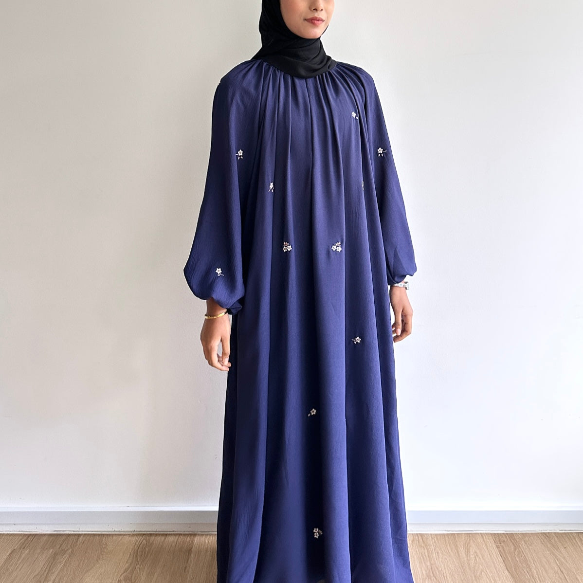 Yasmin embroidered maxi dress