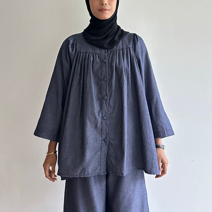 Gracie denim blouse