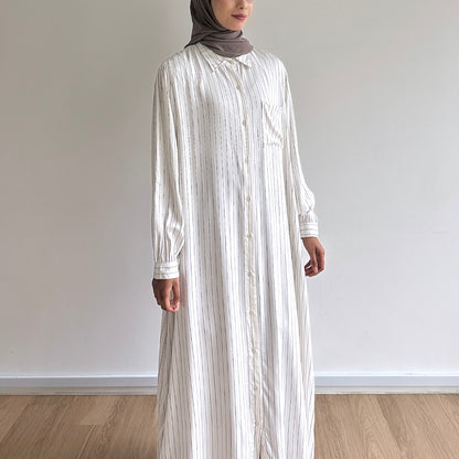Hazel stripe shirt dress