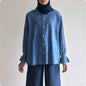 Fay floral embroidered denim shirt