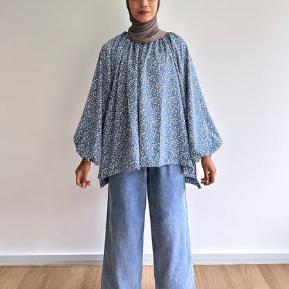 Fleurine puffy sleeve blouse