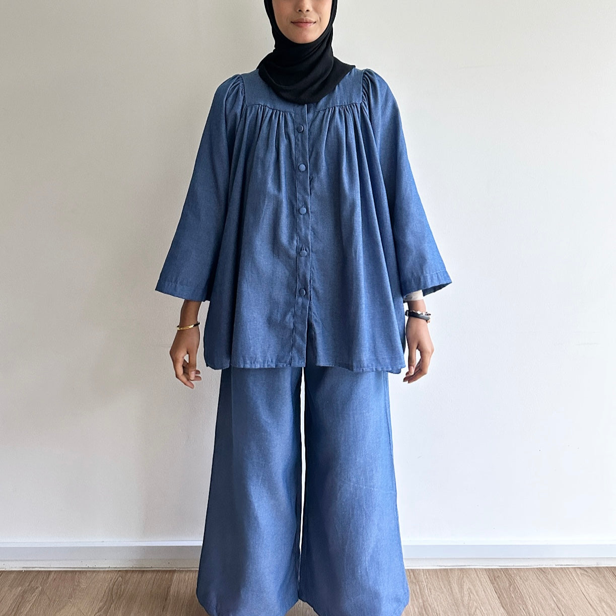 Gracie denim blouse