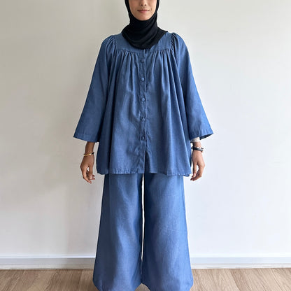 Gracie denim blouse