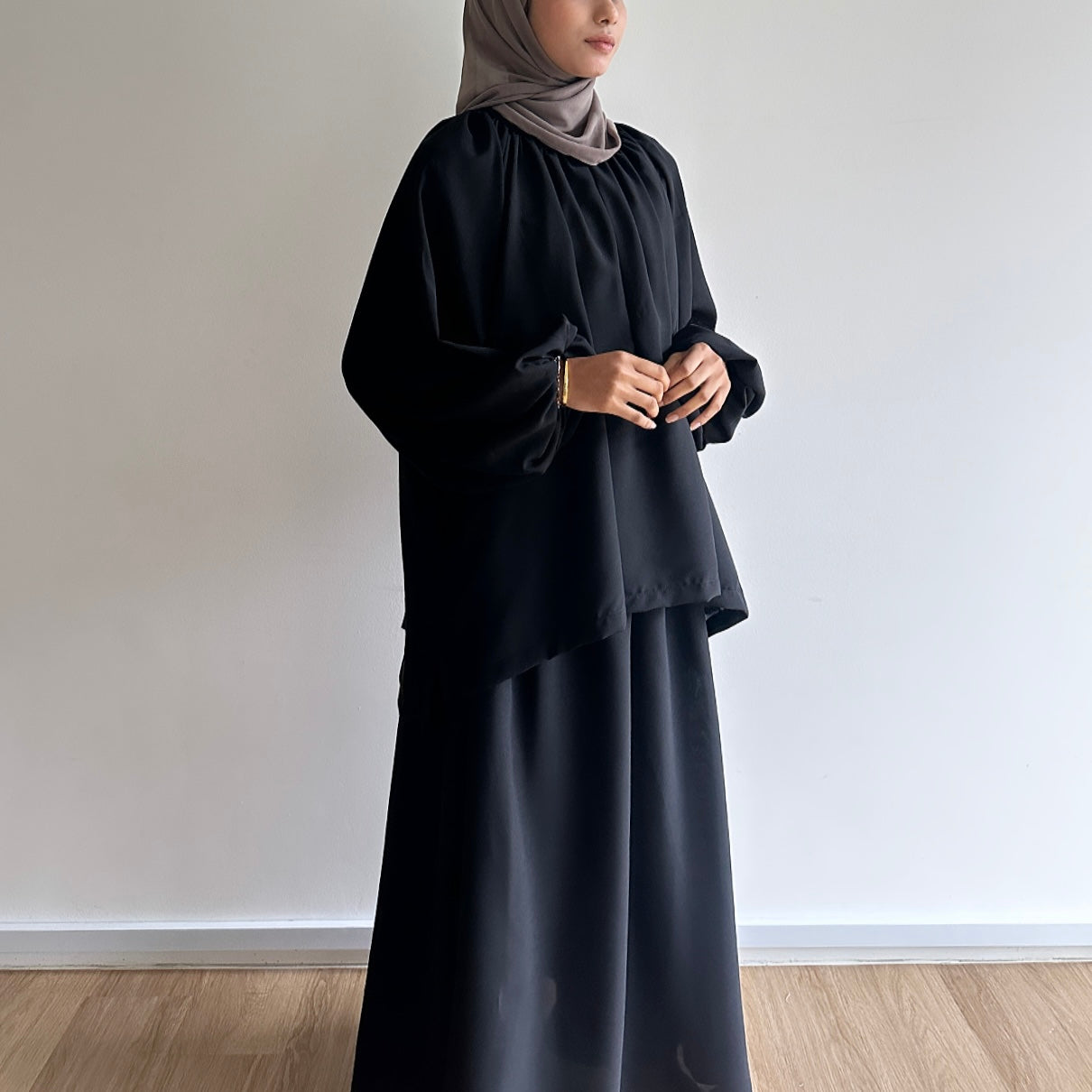 Nika puffy sleeve skirt set