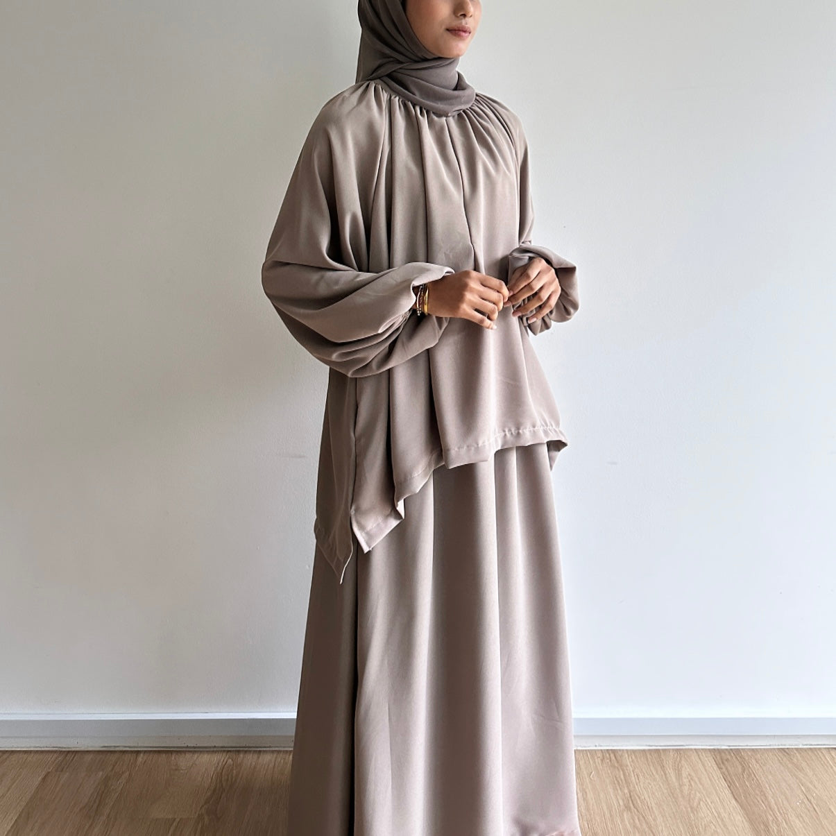 Nika puffy sleeve skirt set