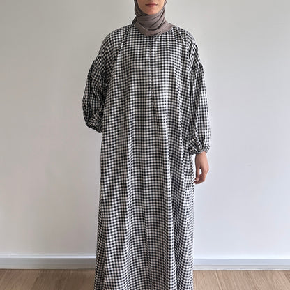 Kayla puffy sleeve dress