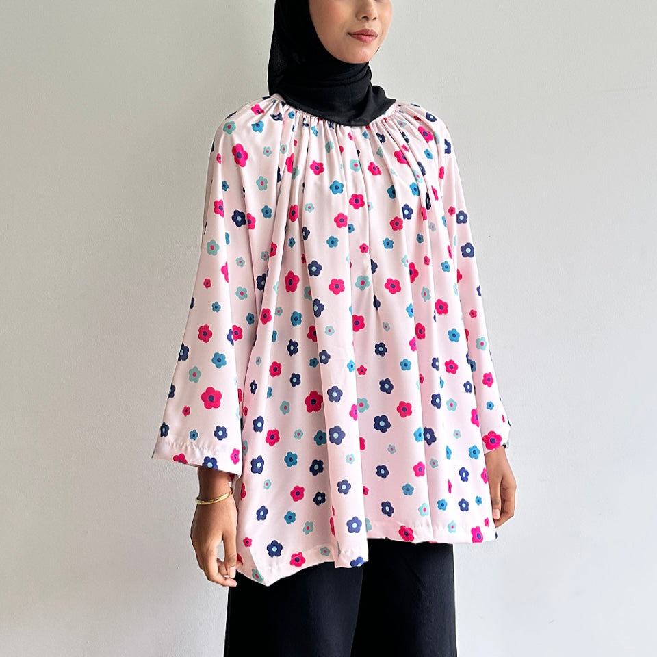 Rika raglan printed blouse