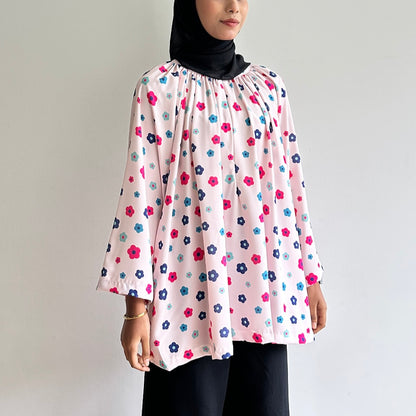 Rika raglan printed blouse