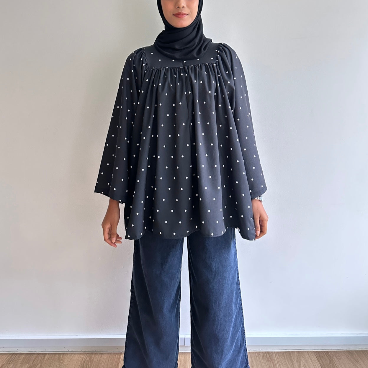 Netta polka dot blouse