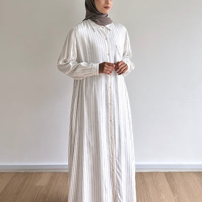 Hazel stripe shirt dress