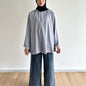 Nadra Embroidery Scallop Blouse