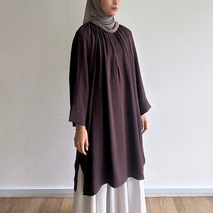 Mila basic raglan long tunic