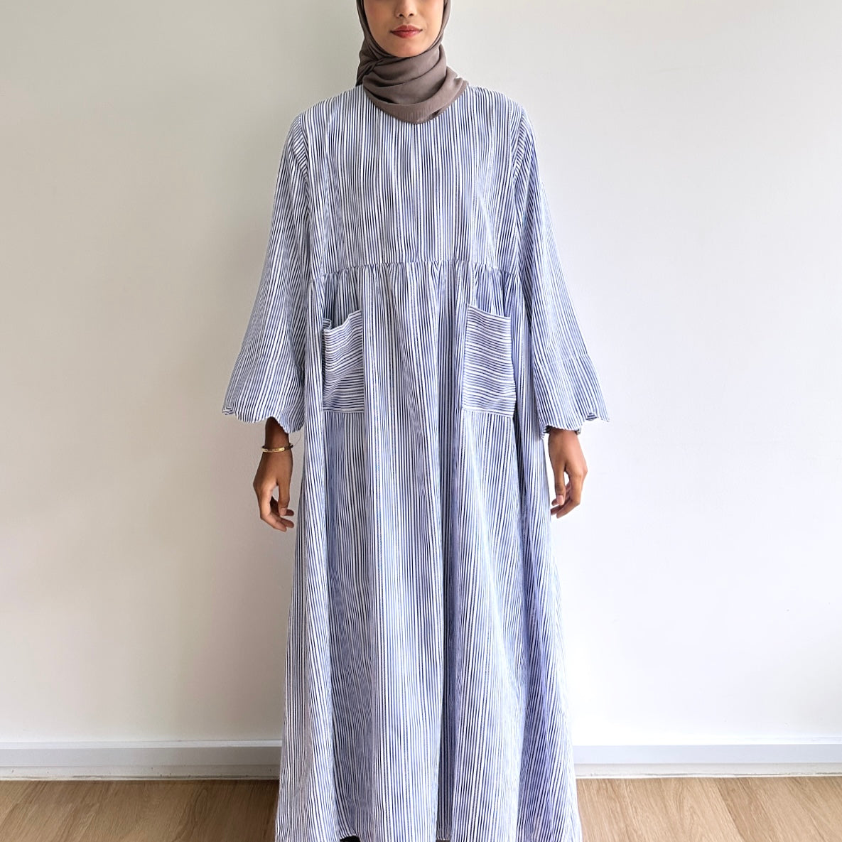 Gera stripe maxi dress