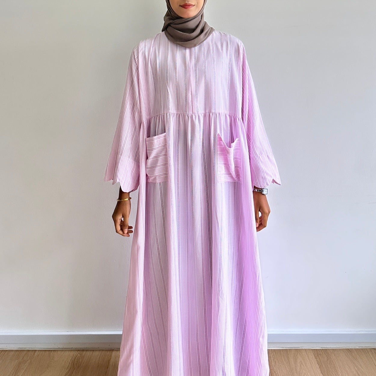 Gera stripe maxi dress