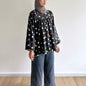 Anna floral puffy sleeve blouse