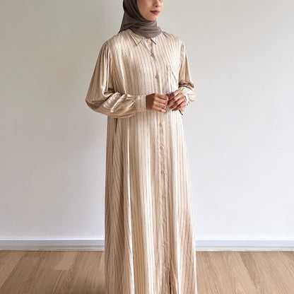 Hazel stripe shirt dress
