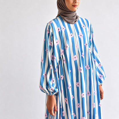 Luna Gathered Floral Maxi Dress