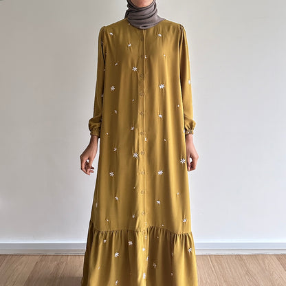 Maia floral embroidered dress