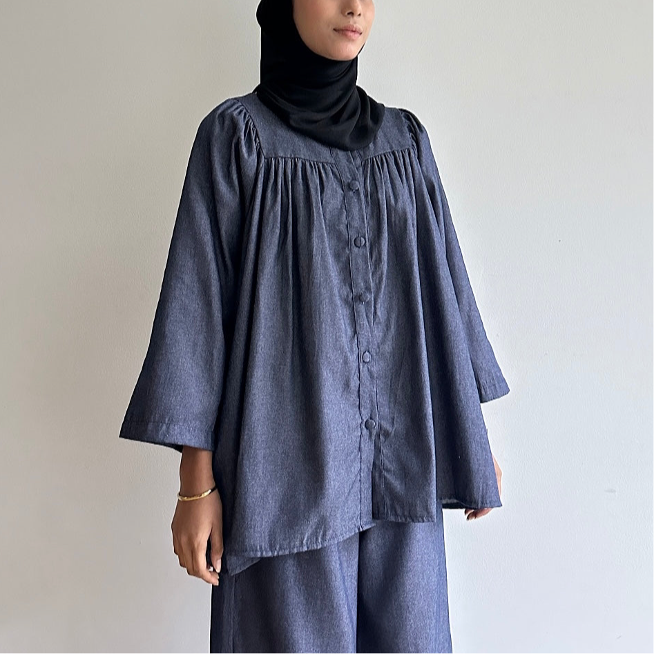 Gracie denim blouse