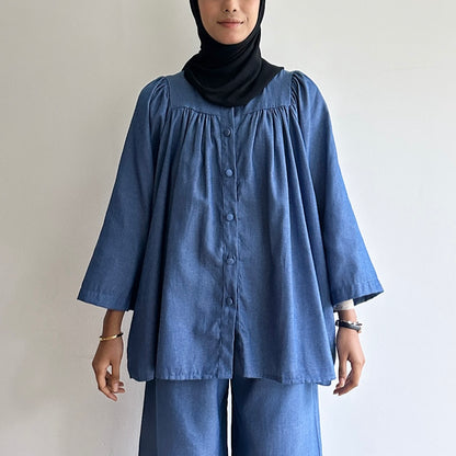 Gracie denim blouse