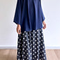Kelly polka dot denim skirt