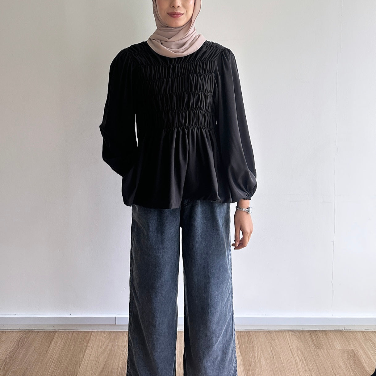 Evelyn Smocked Blouse