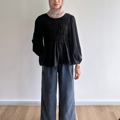 Evelyn Smocked Blouse