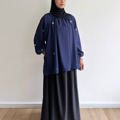 Mel floral embroidery blouse