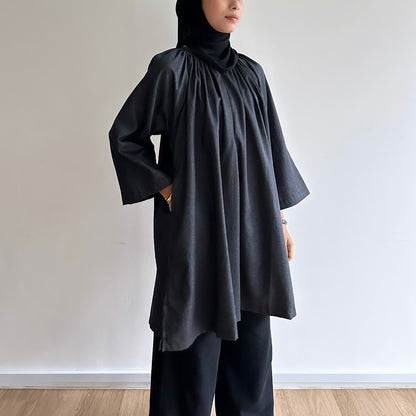 Nicole denim raglan tunic