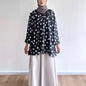 Liora scallop polka dot blouse