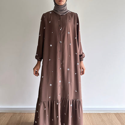 Maia floral embroidered dress