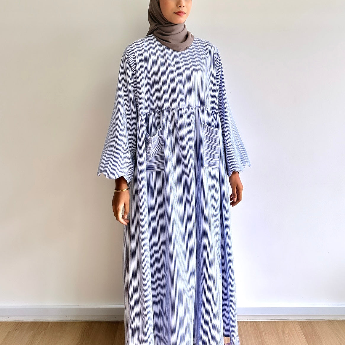 Gera stripe maxi dress