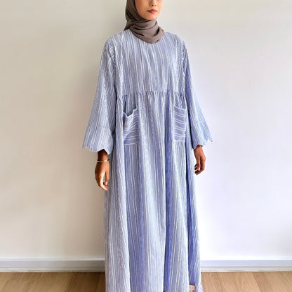 Gera stripe maxi dress