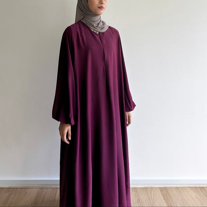Alia puffy sleeve maxi dress