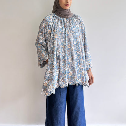 Liora scallop floral blouse