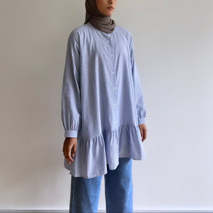 Selene stripe oversized blouse