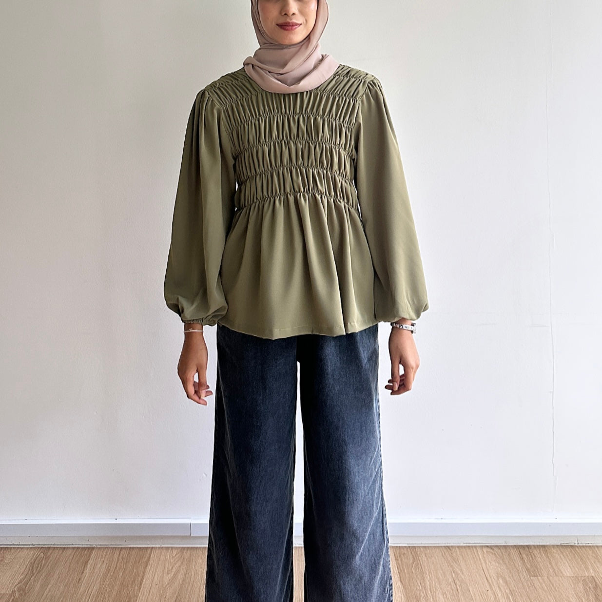 Evelyn Smocked Blouse