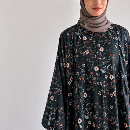 Luna Gathered Floral Maxi Dress