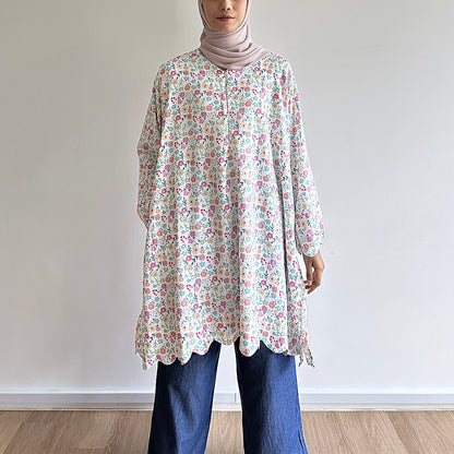 Mel floral printed tunic