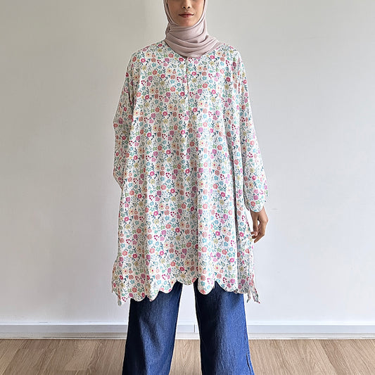 Mel floral printed tunic