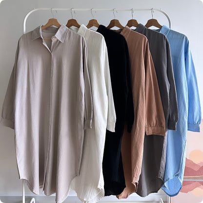 Zia oversized midi shirt