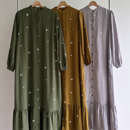 Maia floral embroidered dress