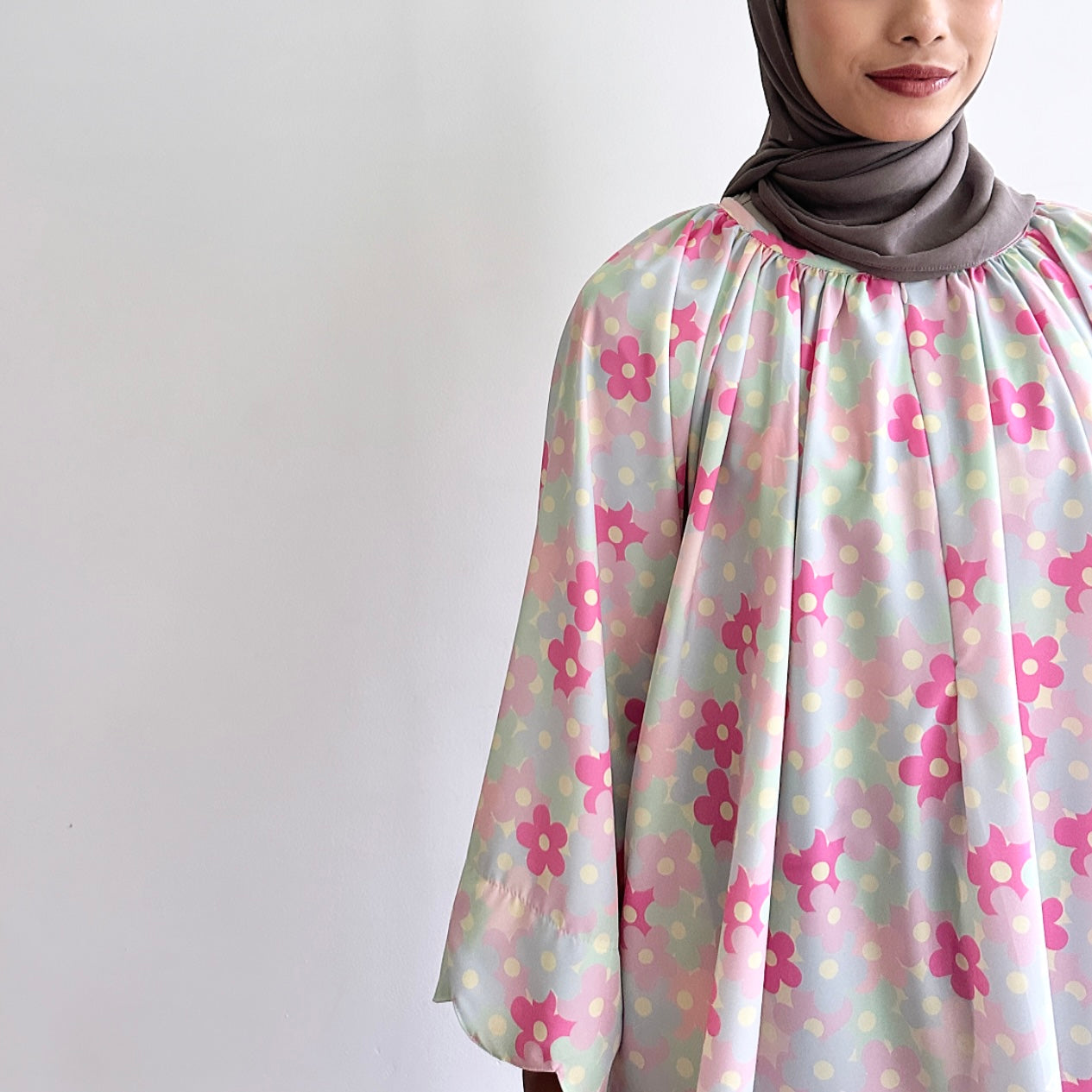 Liora scallop floral blouse