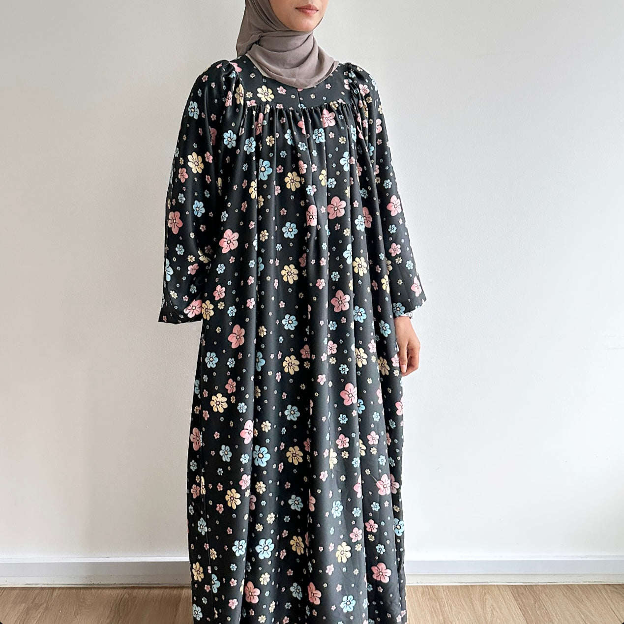 Leora floral maxi dress