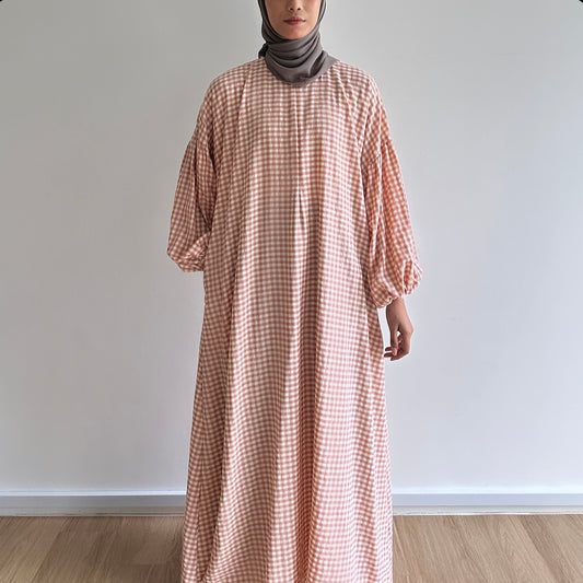 Kayla puffy sleeve dress
