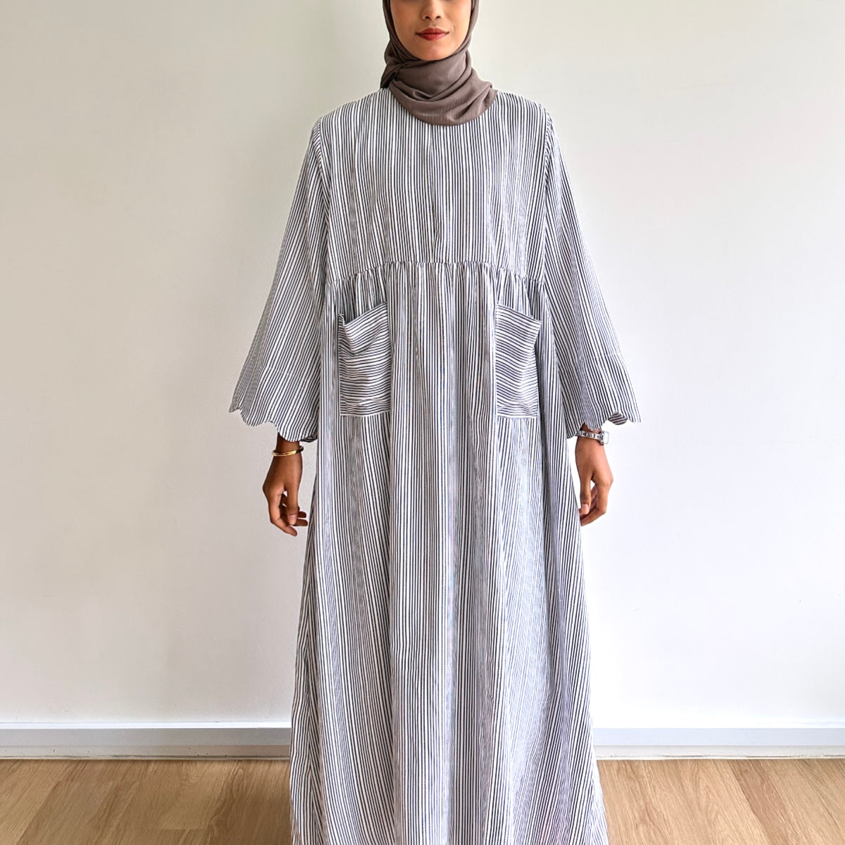 Gera stripe maxi dress